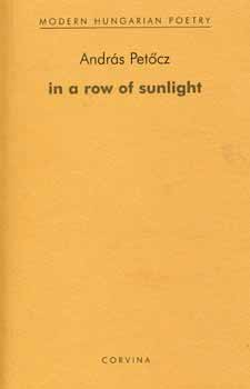 In a row of sunlight