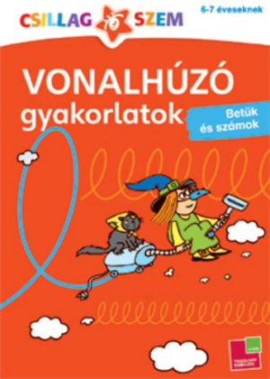 Vonalhúzó gyakorlatok - Betűk és számok - Piros